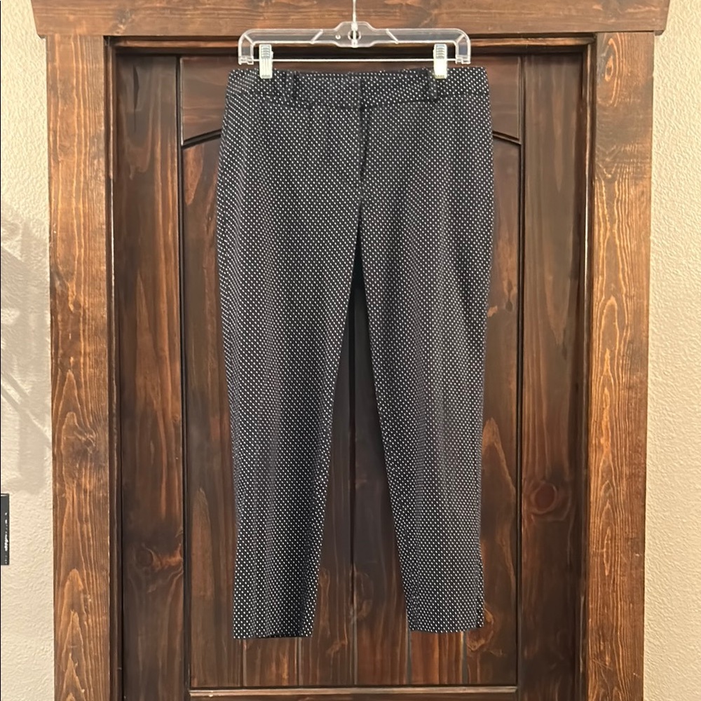 Talbots Black and White Polka Dot Ankle-length Pants